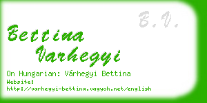bettina varhegyi business card